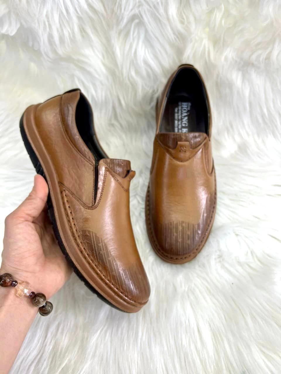 Giày Loafer Da Bóng Họa Tiết Cá Sấu