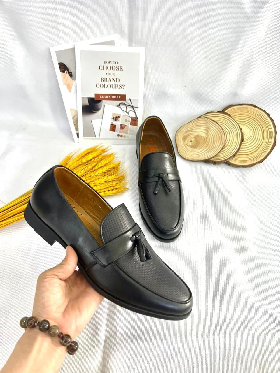 Giày Loafer Classic Đen Bóng