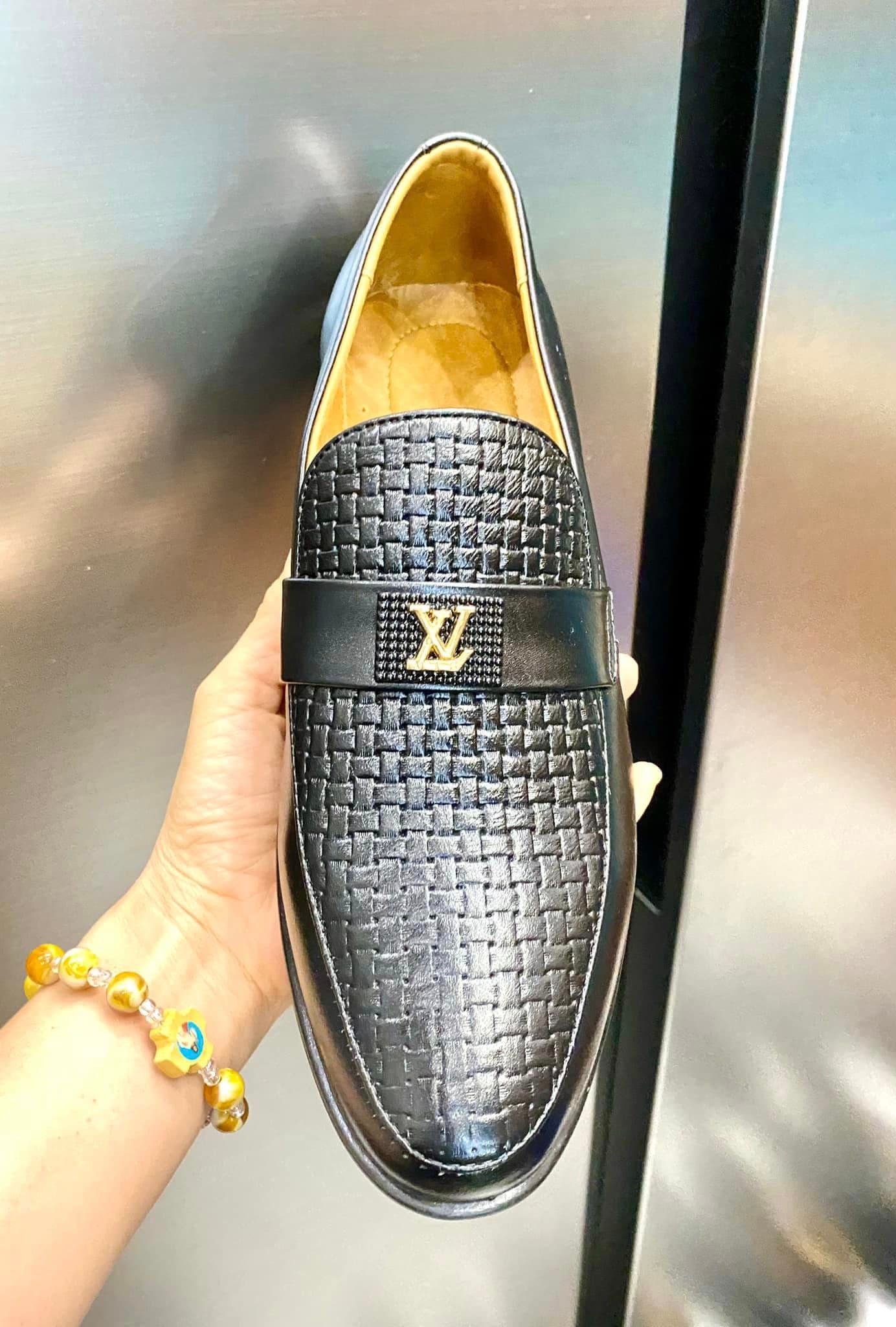Giày Loafer Da Đan Nổi Bật