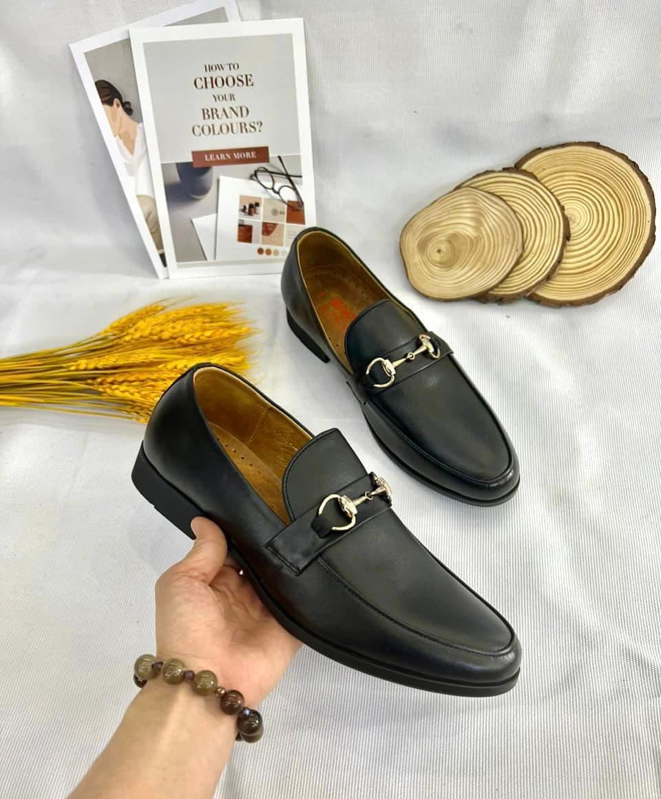 Giày Monk Strap Đen Cao Cấp